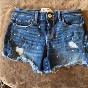 Girls 5 pairs denim shorts bundle